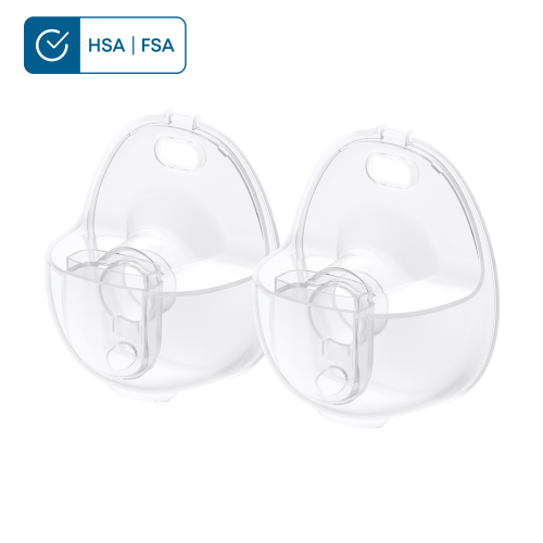 eufy Milk Container (2-Pack) for Wearable Breast Pump E20/S1/S1 Pro