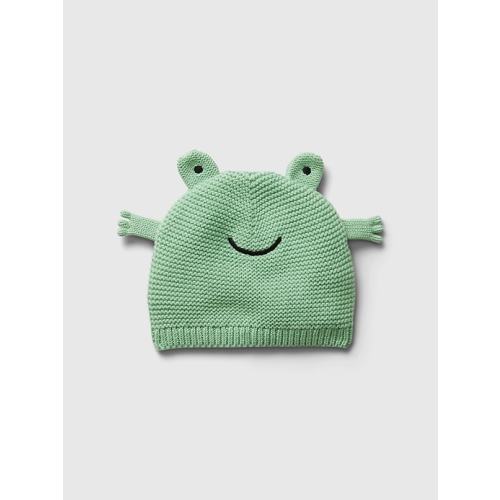 Baby Animal Beanie in meadow green