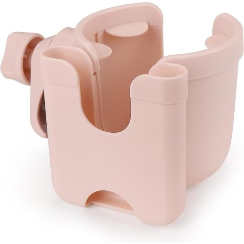 Accmor Stroller Cup Holder with Phone Holder, Bike Cup Holder, Universal Cup Holder for Uppababy Nuna Doona Strollers, 2-in-1 Cup Phone Holder for Stroller Bike Wheelchair Walker Accessory