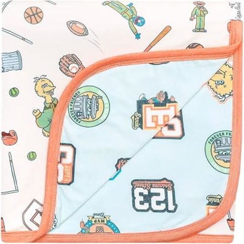 Copper Pearl, Sesame Street Varsity Friends 3-Layer Stretchy Quilt