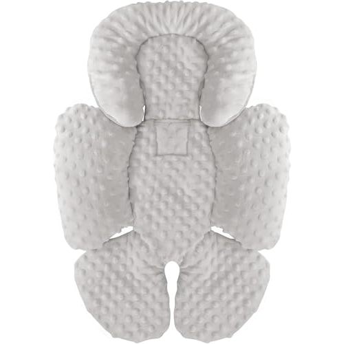 KAKIBLIN Infant Car Seat Insert, Carseat Head Insert & Body Support for Newborn, 2-in-1 Reversible Newborn Car Seat Cushion, Soft Stroller Insert for Car Seats, Bouncer, Strollers, Swing