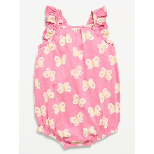 Printed Sleeveless Ruffle-Trim Romper for Baby | Old Navy