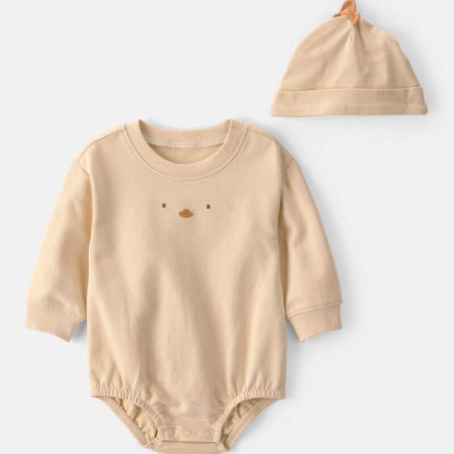 Baby Chick Bubble Romper & Hat Set - Yellow | Carter’s Oshkosh Canada