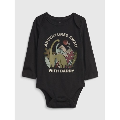 Baby 100% Organic Cotton Graphic Bodysuit in dad, size: 12-18 M