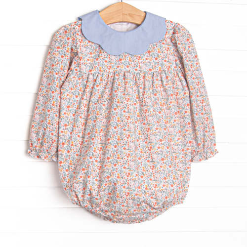 Sunny Flower Fields Bubble, Blue – Stitchy Fish