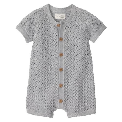 little planet by carter's Unisex Baby Waffle Knit Button-Front Jumpsuit made with Organic Cotton