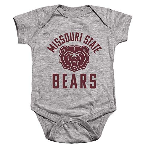 6 months - Missouri State University Official One Color Bears Logo Unisex Infant Snap Suit for Baby