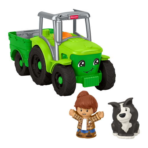Fisher-Price Little People Push & Play Tractor, Musical Toy Farm Vehicle & 2 Figures for Toddlers - Walmart.ca