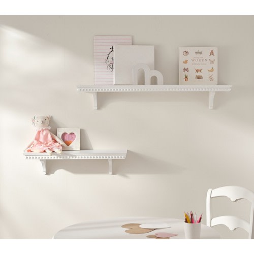 White Beaded Shelving