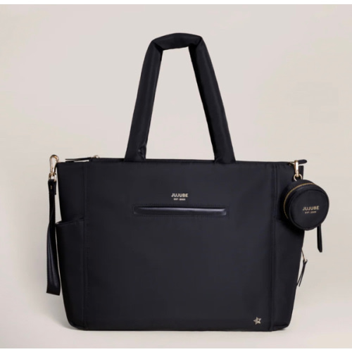JuJuBe Signature Large Utility-Strap Tote Diaper Bag - Black