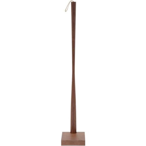 Kime Shoehorn with Stand, Long Handle, Wooden Shoehorn, 27.5 Inch, Made in Japan, Shoehorn, Brown Color,Walnut Wood