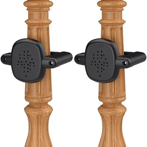 Baby Gate Banister Adapter：2Pcs Baby Stair Gate Kit Stair Post Fitting Kit Babys Gates for Stairs, Safety Stair Adapter Fit for Stair Gate Against Stairs Posts (Black, Not Include The Gate)