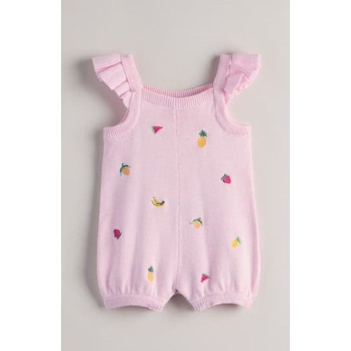 Embroidered Cotton Sweater Romper, 6M