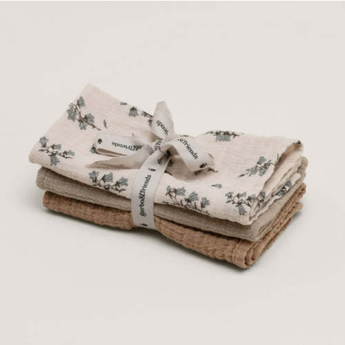 Garbo&Friends Bluebell Muslin Burp Cloths