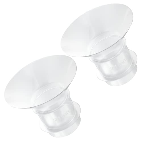 2PCS Flange Insert 21mm Compatible with Medela/Spectra/Willow/TSRETE/Momcozy S9/S12/S9Pro/S12Pro Breastpump 24mm Shields, Reduce 24mm Nipple Tunnel Down to Correct Size, Pump Parts Replace