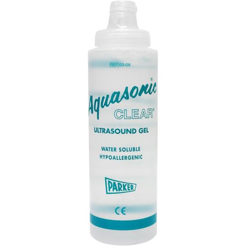 Aquasonic Clear Ultrasound Gel, 8.5 oz Squeeze Bottle, Non-Staining