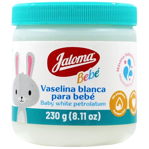 Jaloma Baby White Petrolatum, Prevents Diaper Rash, Softens Baby Skin, Pack of 1, 8.11 Oz Jar