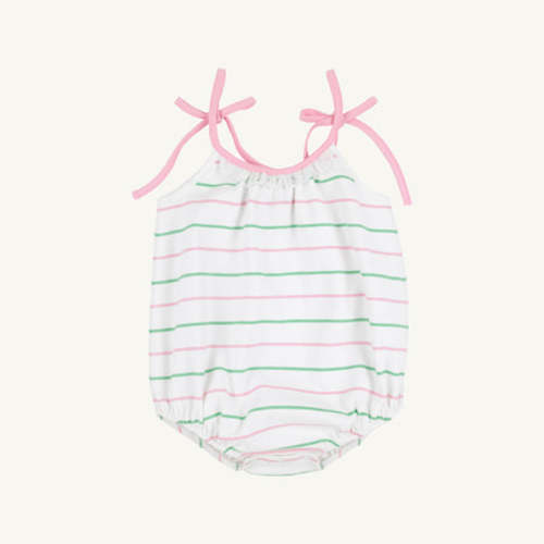 Junie B Bubble - Tradd Street Stripe with Pier Party Pink