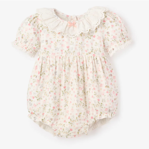 Folklore Floral Organic Muslin Bubble – Elegant Baby