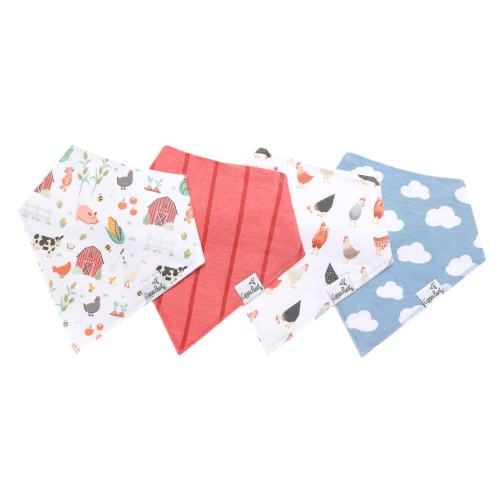 Copper Pearl Farmstead 4-Piece Bandana Bib Set at Von Maur