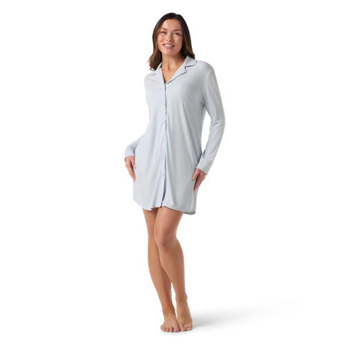 Ingrid & Isabel For Every Belly Women's Maternity Rib Button Down Sleepshirt, Sizes S-XXXL
