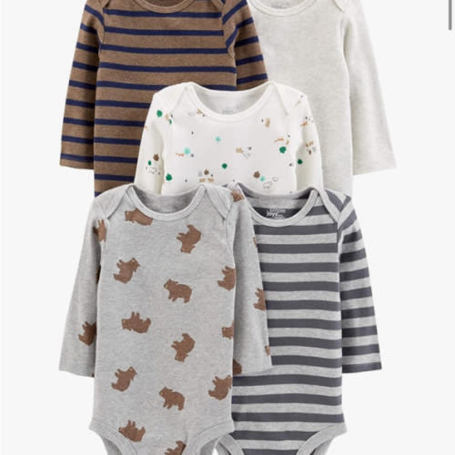Simple Joys by Carter's Unisex Babies' Long-Sleeve Bodysuit