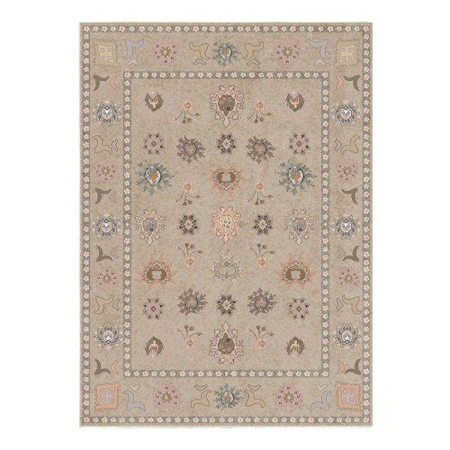 Red Barrel Studio® Crafters & Weavers Ushak Collection Area Rug Ultra Soft Washable Rug, Non Slip, Indoor, Stain Resistant Rugs for Living Room Bedroom Vintage Home Decor | Wayfair
