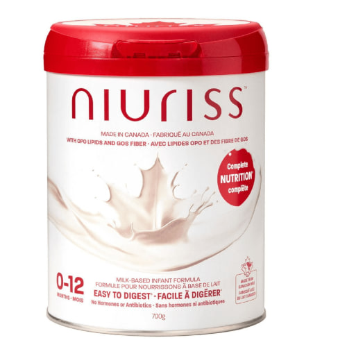 Niuriss Infant Formula,0-12 Months,700g,Made in Canada with Canadian Milk (No Hormones, No Antibiotics),Complete Nutrition with OPO Lipids, GOS Fiber - Walmart.ca
