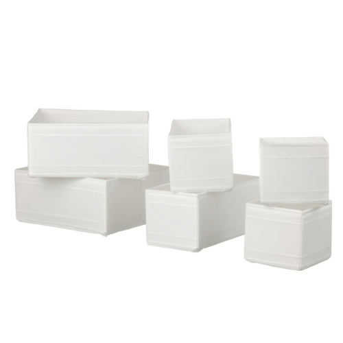 SKUBB
Box, set of 6, white