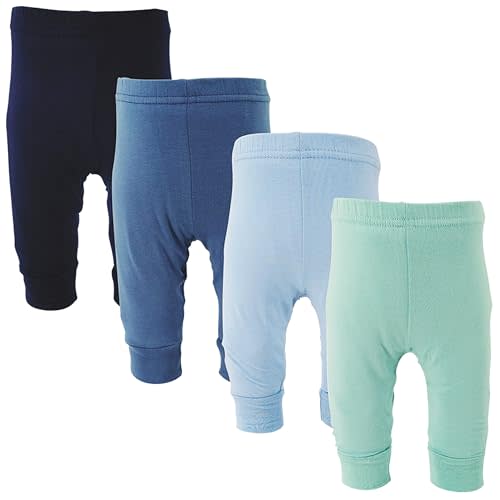 123 Bear Infant and Toddler Soft Cotton Spandex Boys and Girls Pants Multipacks
