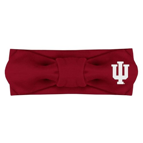 Creative Knitwear Indiana Hoosiers Infant Girls Crimson Solid Hair Knot Headband Embroidered Logo - Size Newborn - 4T