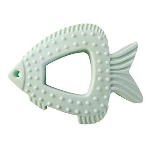Baby Teether 3 M+,Chew Toys for Kids Boy Girl Biting Chewing Needs,Funny Fish Teether,Durable, Food Grade Silicone BPA-free