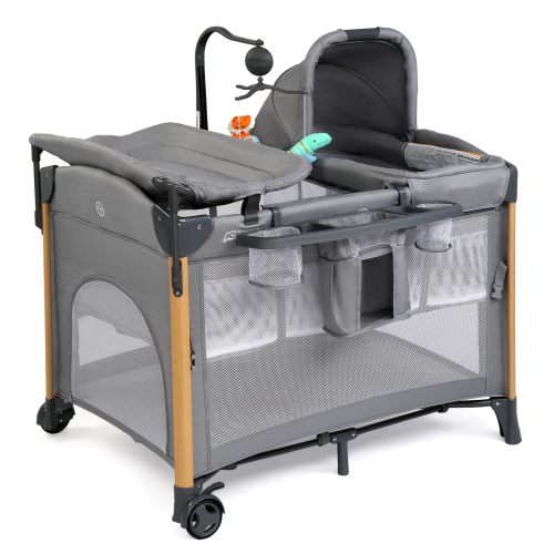 JOYMOR 7 in 1 Bassinet Bedside Crib All in One Nursery Center with Cha – Joymor