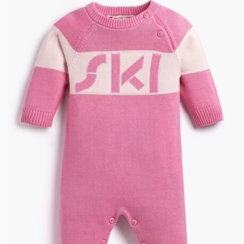 Ski Sweater Romper - Organic Baby Clothes - Monica + Andy 6-9 m