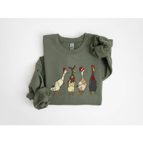 Christmas Ducks True Royal Size 6 months onesie