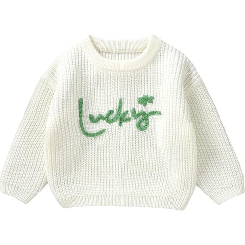 Infant Baby Boy Girl Oversized Knit Sweater Chunky Long Sleeve Pullover Sweater Shirts Warm Fall Winter Tops Clothes