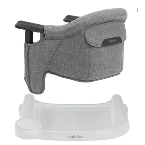 Inglesina "Fast Table Chair" in Stone Gray Melange (Table/Counter Chair WITH Tray)