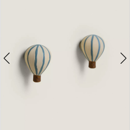 Hot Air Balloon Nursery Knobs- 2 pack