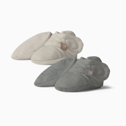 Stay-On Baby Booties (2 pack) - Boulder + Birch