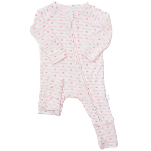 Uptown Baby Little Sister Long Sleeve Bamboo Zipper Romper – zukababy