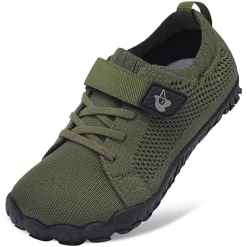 LeIsfIt Kids Girls Boys Shoes Wide Barefoot Shoes Kids Anti-Slip Sneakers Lightweight Hiking Sneakers for Toddler Little Big Kid