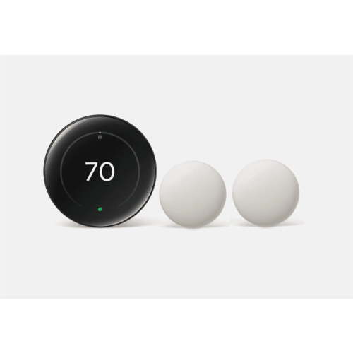Google Nest Learning 4th Gen learning Thermostat With 2 Pack Google Nest Temperature Sensor 2nd Gen
