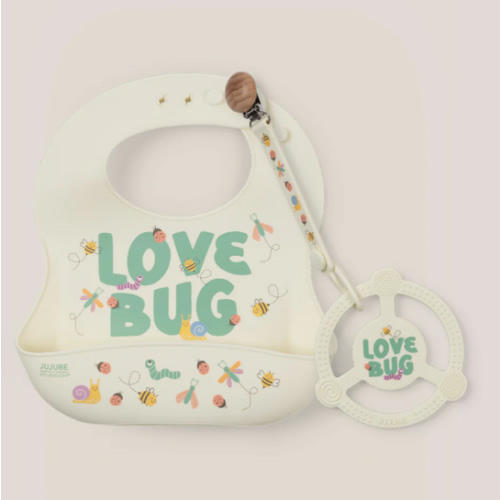 Bib and Teether Baby Bundle - Love Bug – JuJuBe