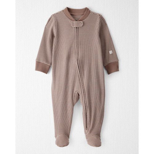 Baby Organic Cotton Sleep & Play in Brown Stripes - Little Planet | Carter's