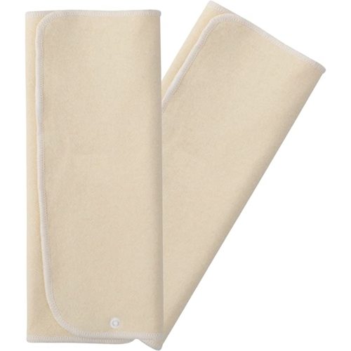 Hemp Prefold Inserts with Snap - 2 Layers - Reusable and Absorbent - 13" x 15" Perfect for Any Diaper- 2 Pack - Nora's Nursery