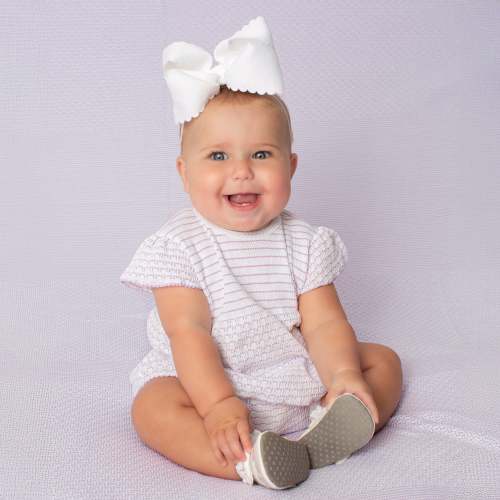 PatyKnit™ Flutter Sleeve Diaper Set with Bows - PatyInc