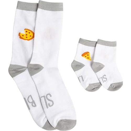Pearhead Dad And Baby Matching Pizza Sock Set