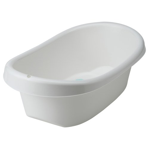 LÄTTSAM Baby bath - white/turquoise