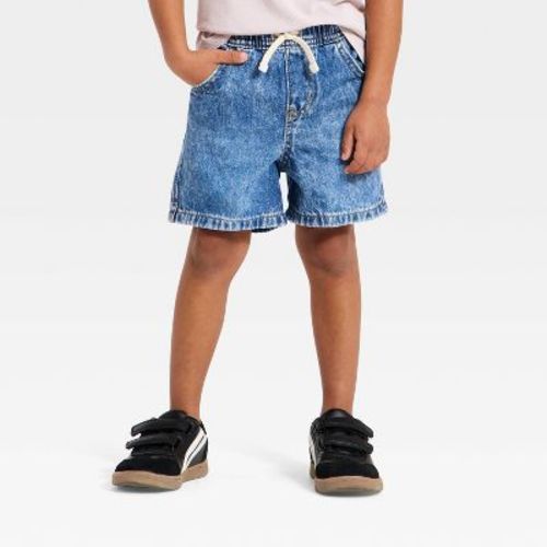 Toddler Boys' Relaxed Fit Pull-On Denim Shorts - Cat & Jack™ Medium Wash 3T