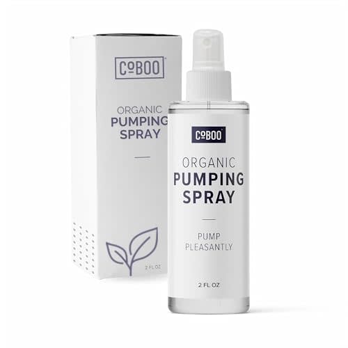 CoBoo Pumping Spray 2 Fl Oz | Organic Skin Lubricant for Breast Pumping | Pump Flange Spray for Breast Shields | Vegan & Lanolin Free, Made in USA | Helps Sore Nipples & Clogged Milk Ducts